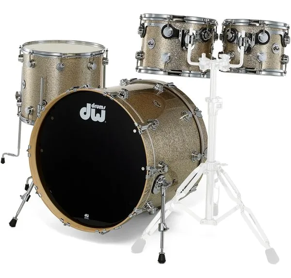 DW PurpleCore Maple Sparkle Glass detail 2