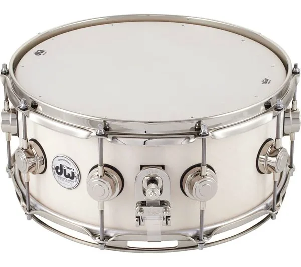 DW Satin Oil 14"x06" Snare White detail 2