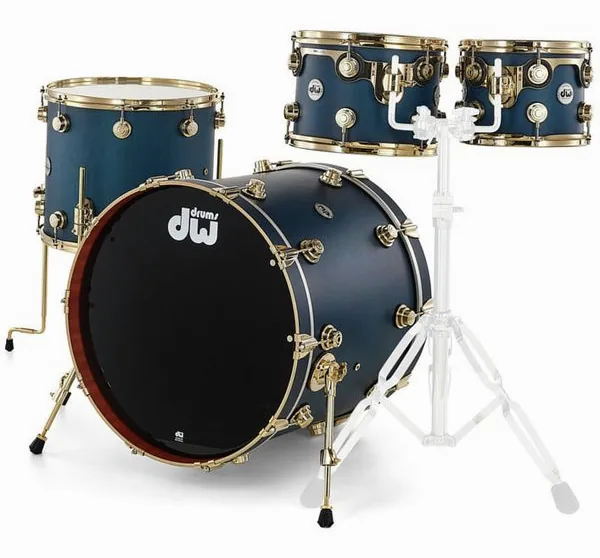 DW Satin Oil 22" Regal Blue Gold detail 2