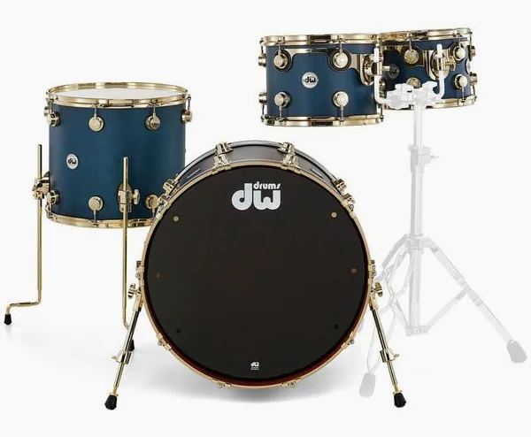 DW Satin Oil 22" Regal Blue Gold detail 3
