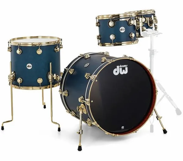 DW Satin Oil 22" Regal Blue Gold detail 4