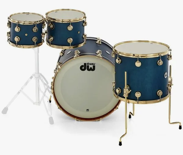 DW Satin Oil 22" Regal Blue Gold detail 5