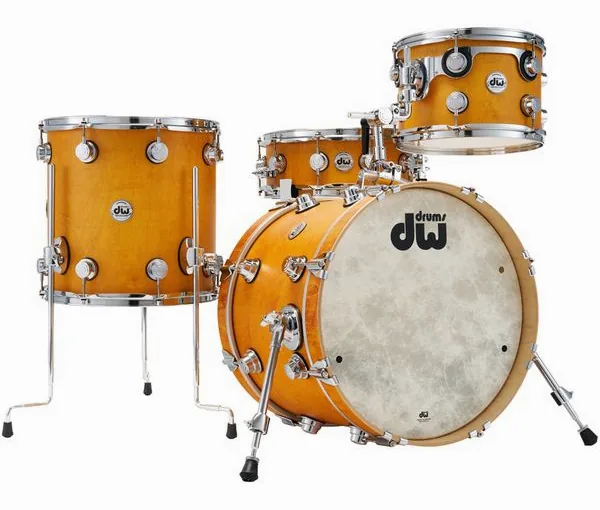 DW Satin Oil Jazz Kit Amber vooraanzicht