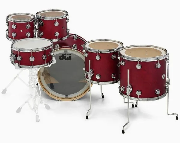 DW Satin Oil Rock Set Cherry SSC+ detail 4