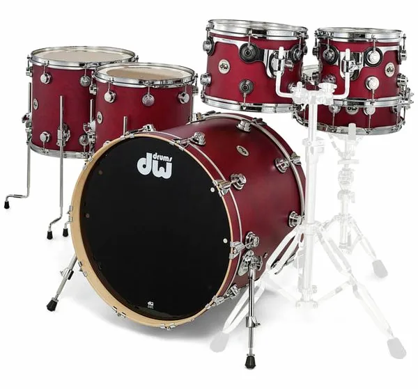 DW Satin Oil Rock Set Cherry SSC+ vooraanzicht