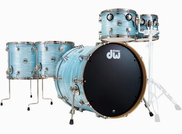 DW Sonic Ply 5-piece Pale Blue vooraanzicht