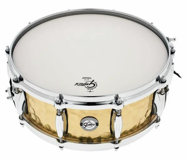 Gretsch Drums 14"x5" Hammered Brass Snare detail 2
