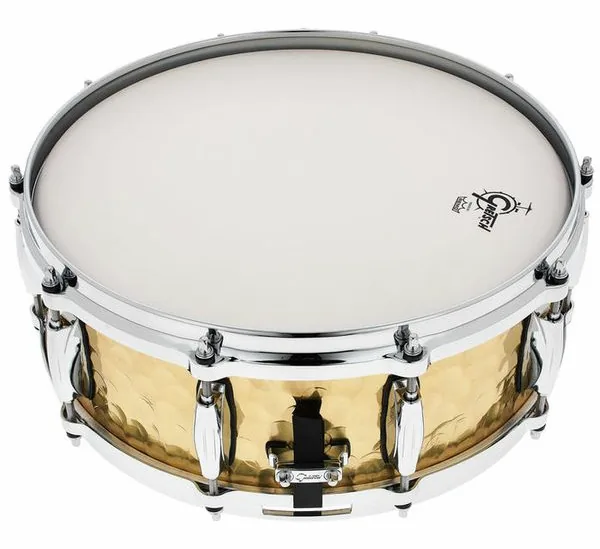 Gretsch Drums 14"x5" Hammered Brass Snare detail 4