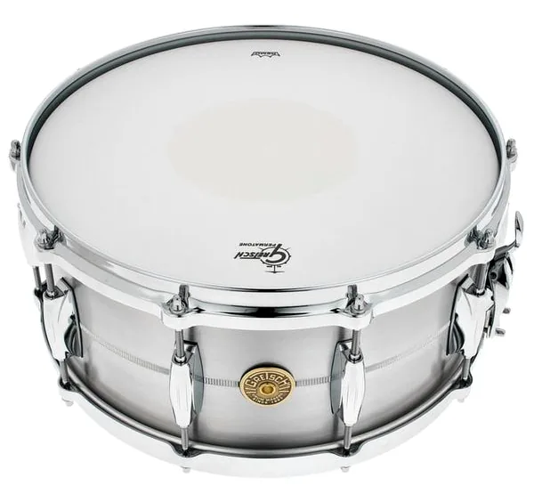 Gretsch Drums 14"x6,5" Solid Aluminum Snare vooraanzicht