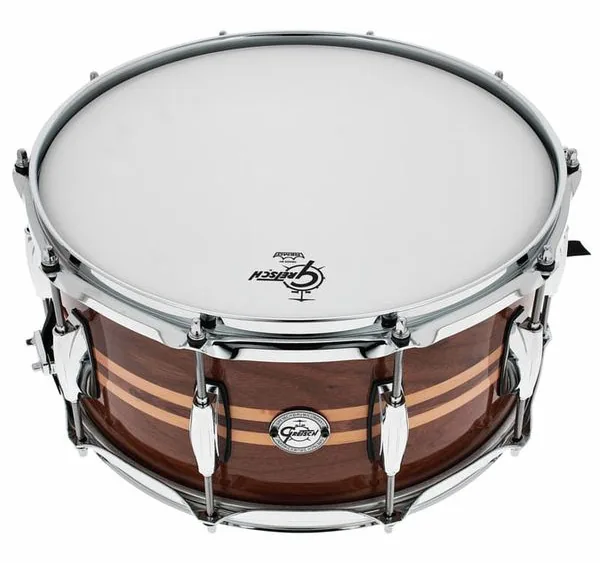 Gretsch Drums 14"x6,5" Walnut Gloss Snare vooraanzicht
