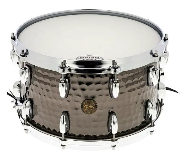 Gretsch Drums 14"x8" Black Hammered Snare detail 2