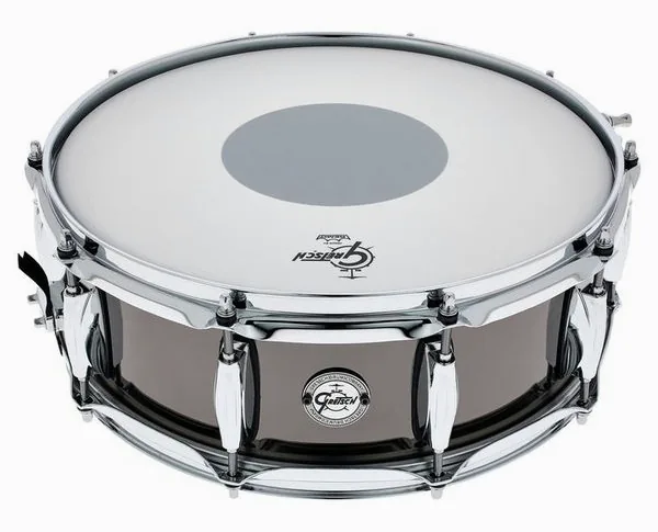 Gretsch Drums 14"x5" Black Nickel over Steel vooraanzicht