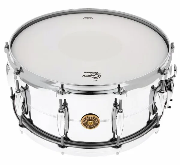 Gretsch Drums 14"x6,5" Snare Chrome o. Brass detail 2