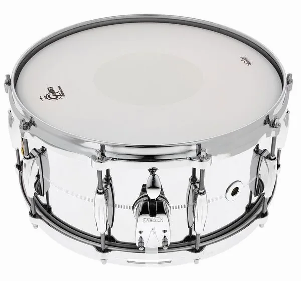Gretsch Drums 14"x6,5" Snare Chrome o. Brass detail 3