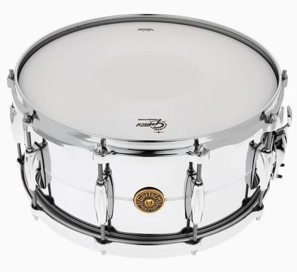 Gretsch Drums 14"x6,5" Snare Chrome o. Brass vooraanzicht