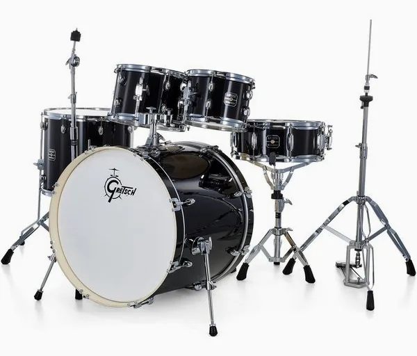 Gretsch Drums Energy Black 4-piece HWP vooraanzicht