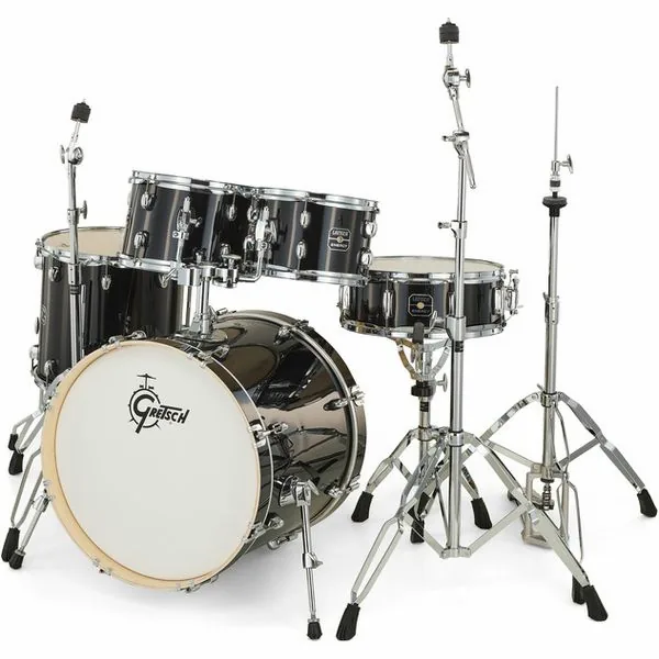 Gretsch Drums Energy Black 5-piece HWP vooraanzicht
