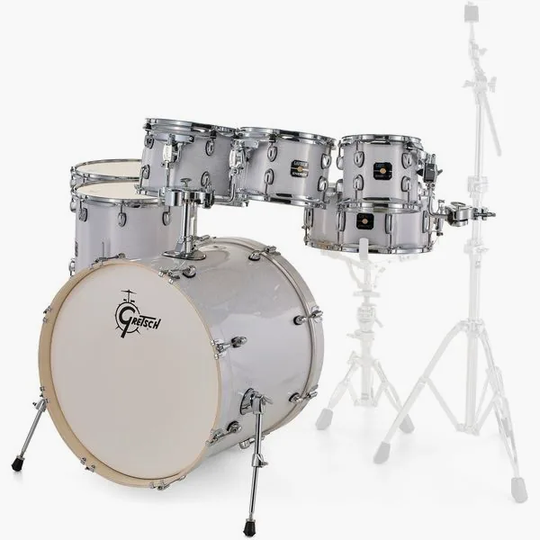 Gretsch Drums Energy White Pearl 7pcs Set vooraanzicht