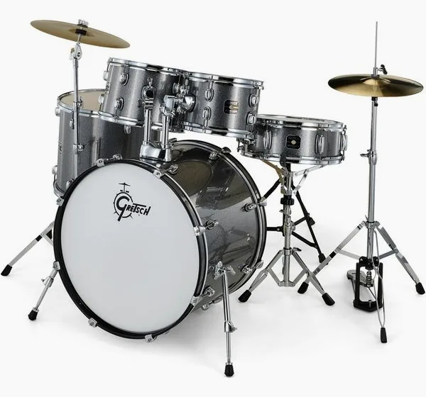 Gretsch Drums Renegade 22" Grey Sparkle vooraanzicht