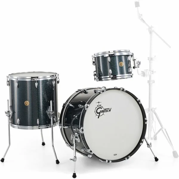 Gretsch Drums US Custom 22 Black Sparkle detail 4