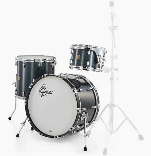Gretsch Drums US Custom 22 Black Sparkle vooraanzicht