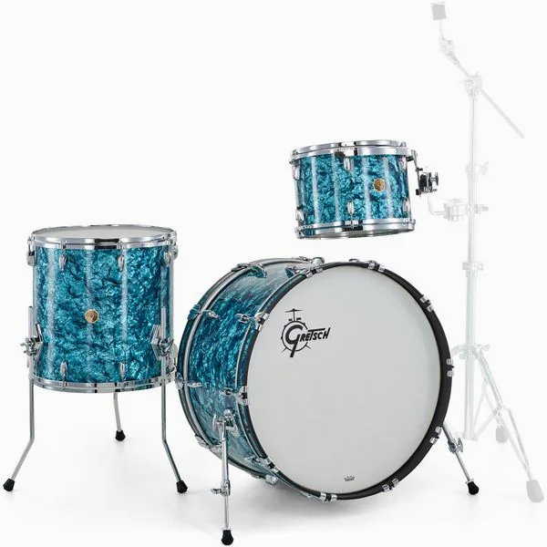 Gretsch Drums US Custom 24 Turquoise Pearl detail 4