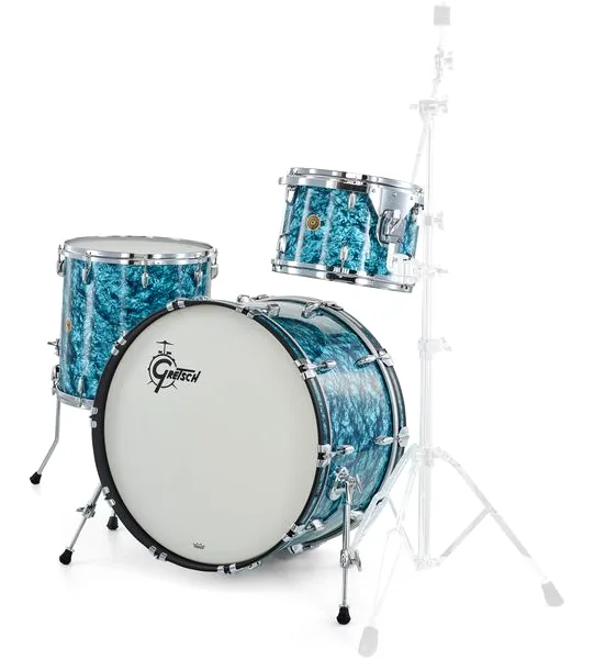 Gretsch Drums US Custom 24 Turquoise Pearl vooraanzicht