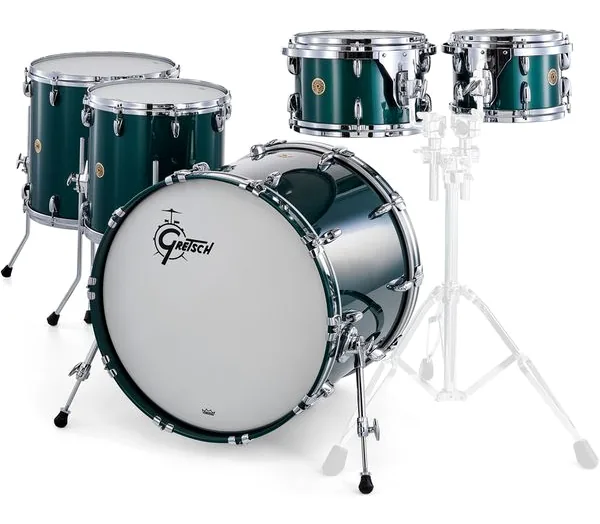 Gretsch Drums US Custom 2up 2down Green detail 2
