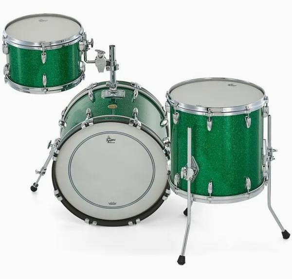 Gretsch Drums US Custom Jazz Green Glass detail 5