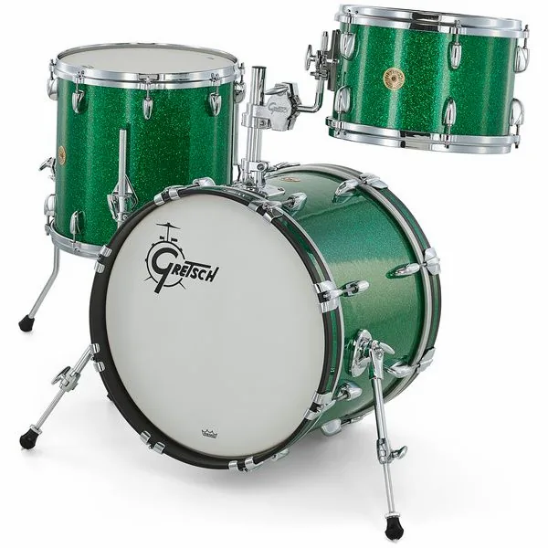 Gretsch Drums US Custom Jazz Green Glass vooraanzicht
