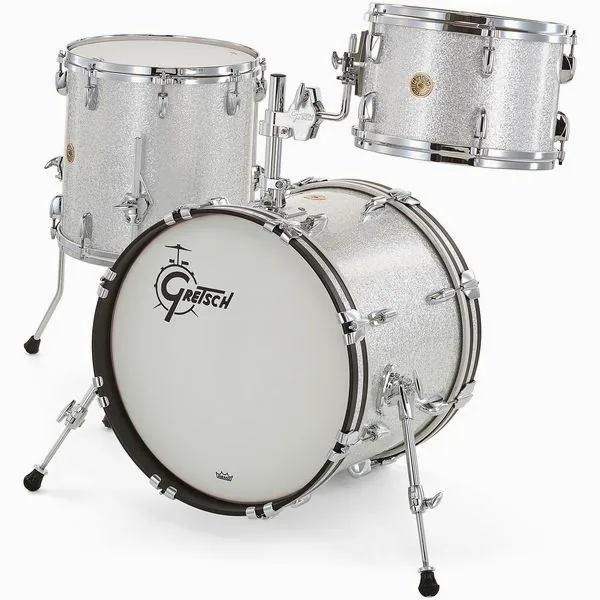 Gretsch Drums USA Custom 18 Silver Sparkle detail 2