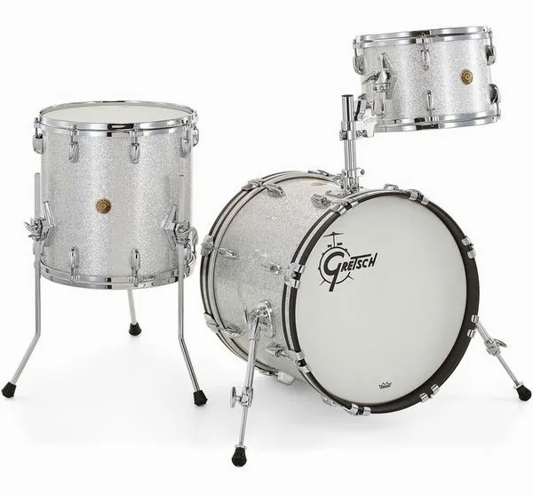 Gretsch Drums USA Custom 18 Silver Sparkle detail 4