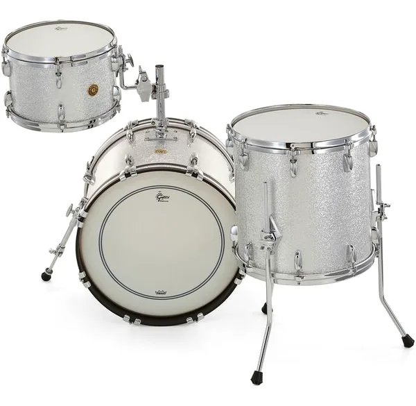 Gretsch Drums USA Custom 18 Silver Sparkle detail 5
