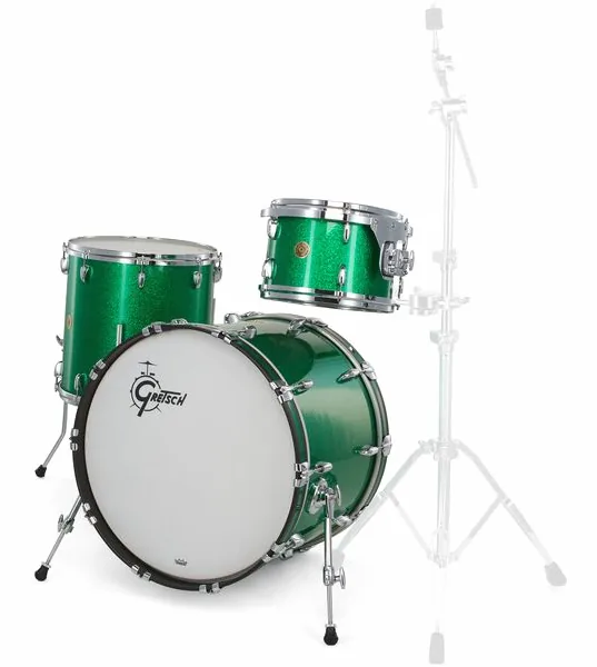 Gretsch Drums USA Custom 22 Green Sparkle detail 2