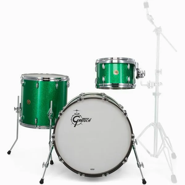 Gretsch Drums USA Custom 22 Green Sparkle detail 3