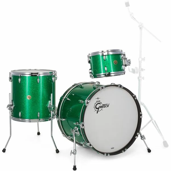 Gretsch Drums USA Custom 22 Green Sparkle detail 4