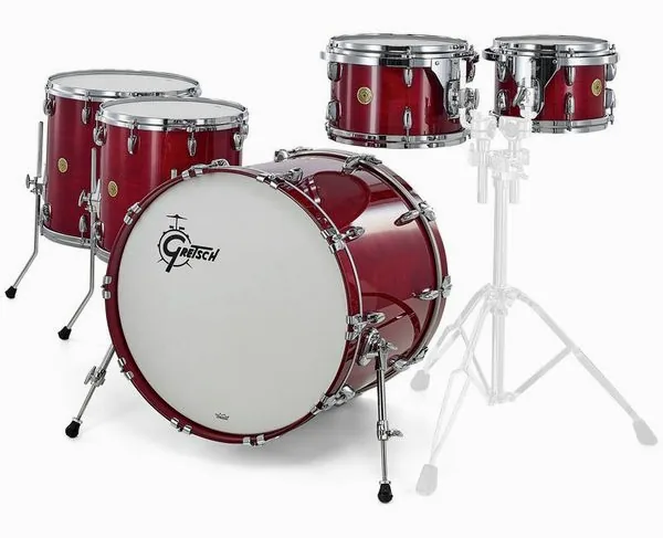 Gretsch Drums USA Custom 2up2down Rosewood vooraanzicht