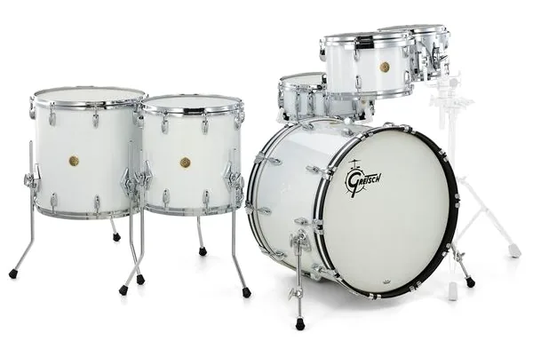 Gretsch Drums US Custom Rock Set White Glass detail 3