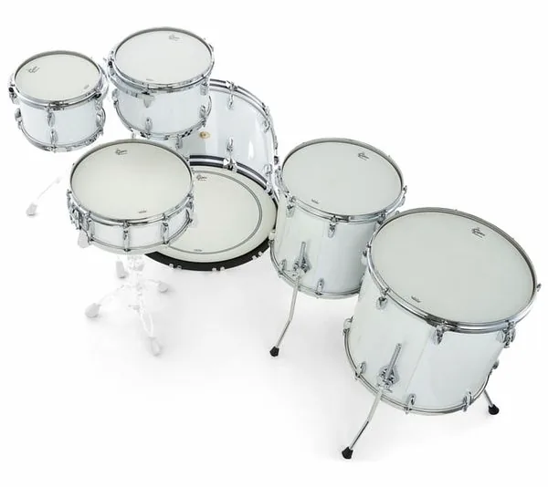 Gretsch Drums US Custom Rock Set White Glass detail 5