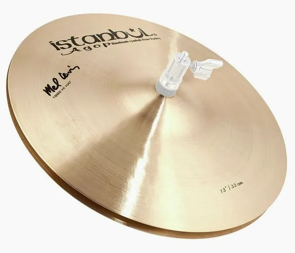 Istanbul Agop 13" Mel Lewis Sign.1982 Hi-Hat vooraanzicht