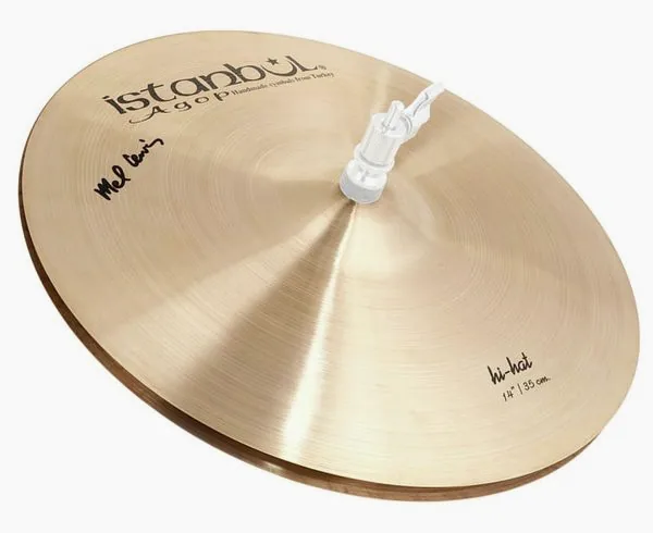 Istanbul Agop 14" Mel Lewis Sign. Hi-Hat vooraanzicht