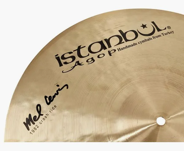 Istanbul Agop 18" Mel Lewis Sign. 1982 Crash detail 3