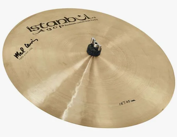 Istanbul Agop 18" Mel Lewis Sign. 1982 Crash vooraanzicht