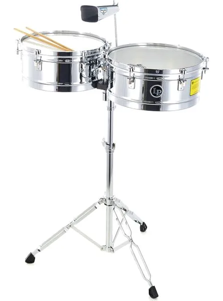 LP M257 Timbales Matador Chrome vooraanzicht