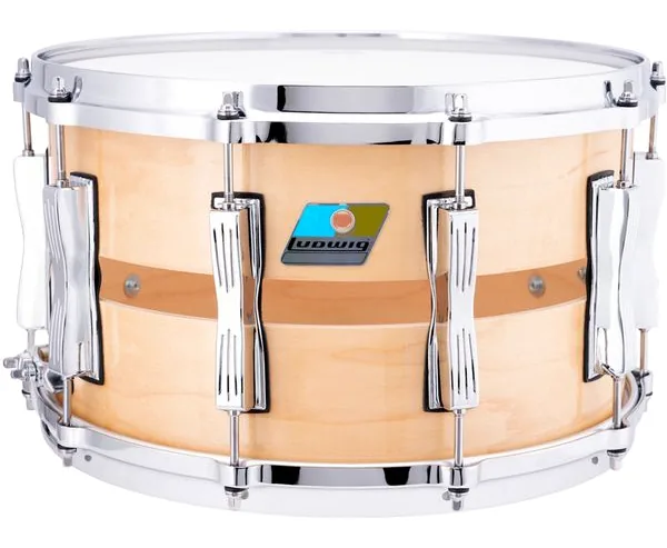 Ludwig 14"x08" Slotted Coliseum Maple vooraanzicht