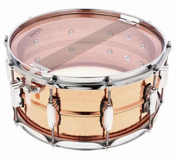Ludwig 14"x6,5" Hammered Copper Phon. detail 5