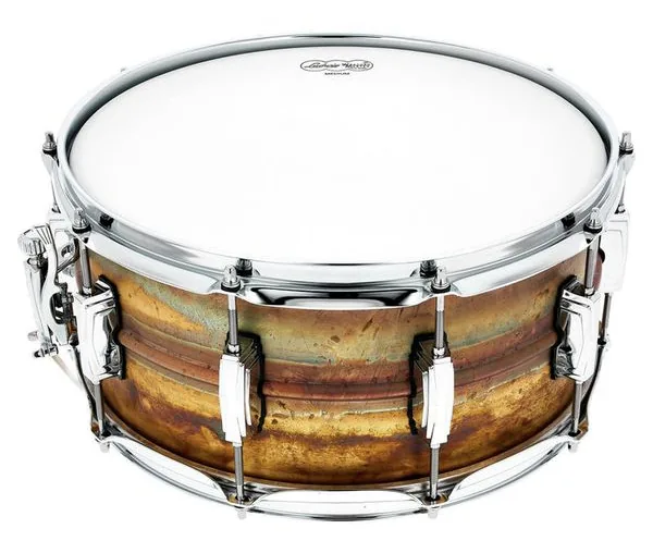 Ludwig 14"x6,5" Raw Brass Phonic vooraanzicht