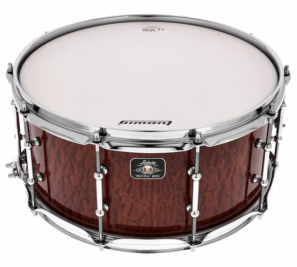 Ludwig 14"x6,5" Universal Beech Snare vooraanzicht
