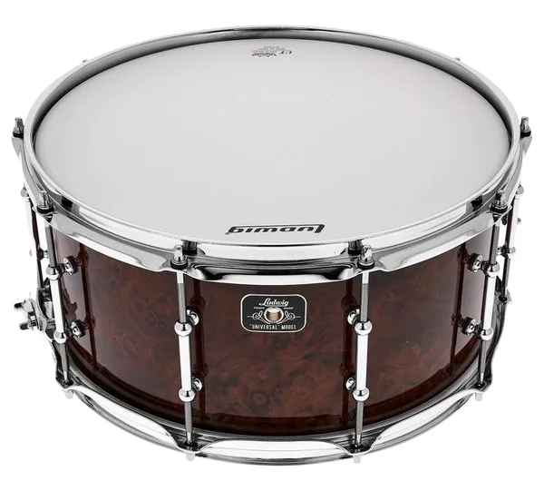 Ludwig 14"x6,5" Universal Walnut S. vooraanzicht