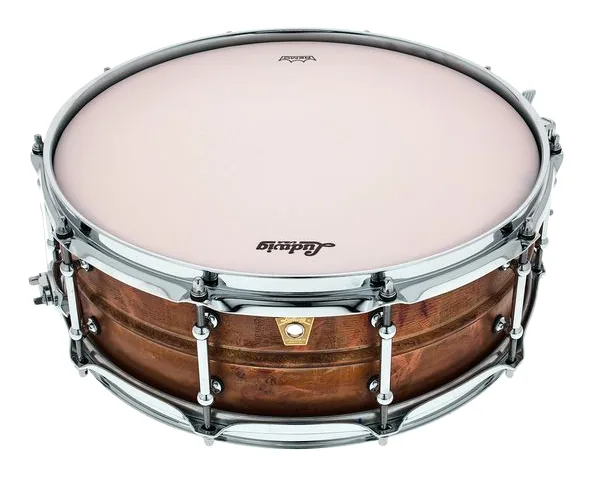 Ludwig 14"x5" Raw Copper Phonic detail 2